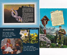 3 CARTOLINE MILITARI ,ALPINI -