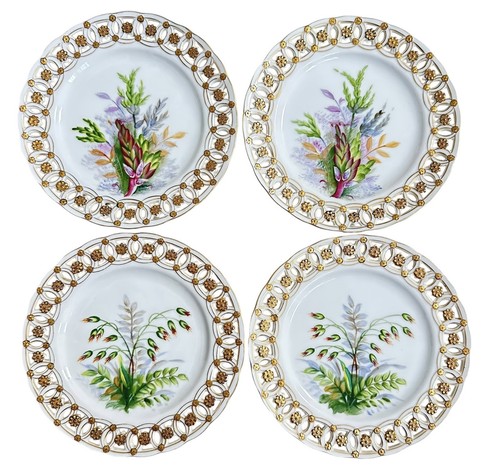 Set piatti botanici - set, 4