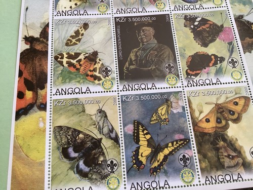 Foglio francobolli butterfly - francobolli,