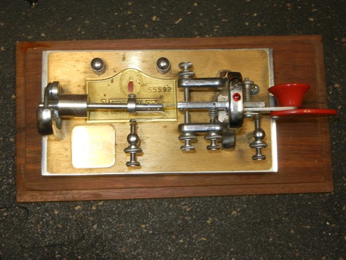 Vibroplex telegraph morse key - telegraph,