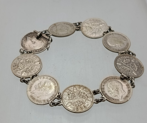 Vintage silver coin 1931 to - silver, 3d
