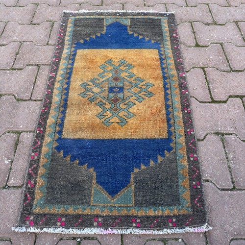 Tappeto blu senape - , 2x3