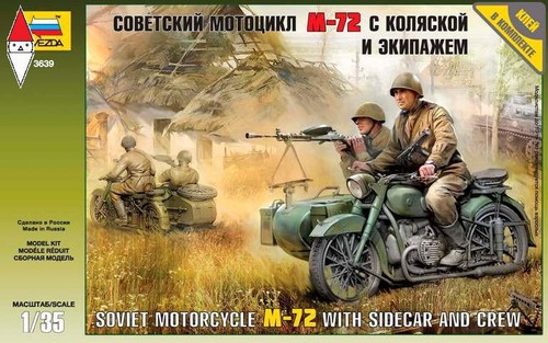 Zvezda soviet motorcycle - 1/35,