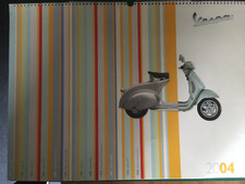 Calendario Piaggio Vespa Anno 2004 Originale-Oggetto Vintage in perfetto stato.