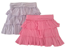 Prenatal Set lotto stock 2 gonna gonne rosa lilla balze bimba bambina 8 anni