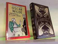 Lotto di 2 libri di Oscar Wilde, 'L'importanza di essere onesto', 'Dorian Gray'