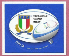 ITALIA 2024 FIR Federazione Italiana Rugby FRANCOBOLLO SINGOLO