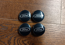 Set 4 Tappi Coprimozzo per FORD blu Ø 54 mm esterno/Ø 50 mm interno borchie