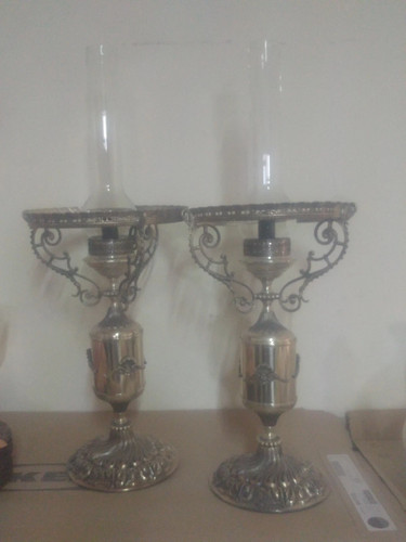 Lampade antiche peltro e - peltro,