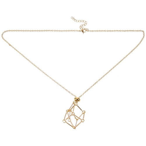 Collana con gabbia pietra - con, di