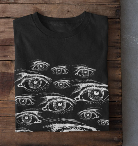 Maglietta unisex eyes - eyes, goth