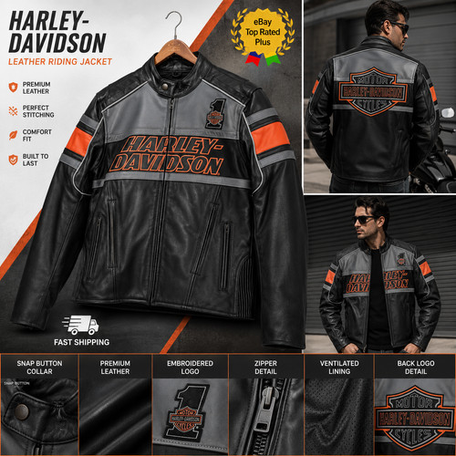 Giacca motociclista harley - giacca,