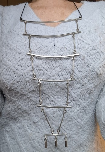 Collana acciaio vintage - collana,