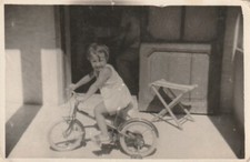 B3 -  Foto Photo Fotografia Anni 50 - Bambina in bicicletta