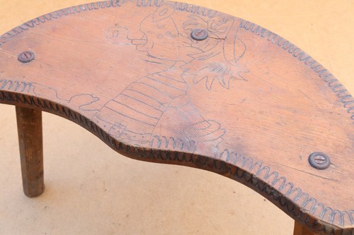 Sgabello mobile vintage legno