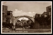 Mostar, Stari most, cartolina 