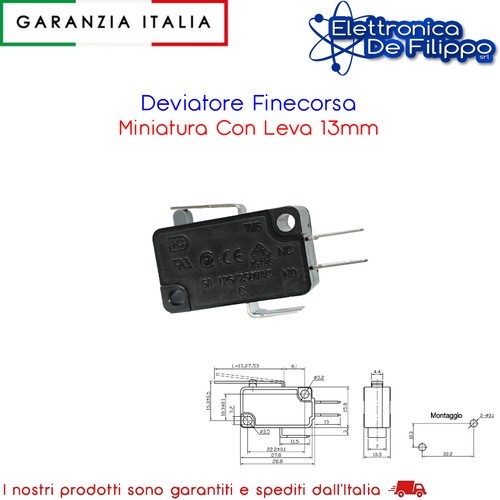 Deviatore finecorsa miniatura - deviatore,