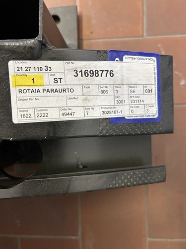 Rinforzo paraurti posteriore - rinforzo,