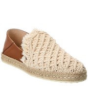 Tods Crochet & Leather Loafer