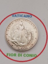 Moneta CITTA' DEL VATICANO 1000 Lire Giovanni Paolo II 1995 ARGENTO FDC (VC37)