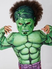 COSTUME NUOVO E MAI INDOSSATO (MARVEL AVENGERS HULK) BRILLANTE