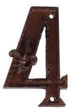 Numero Civico In Ghisa "4"