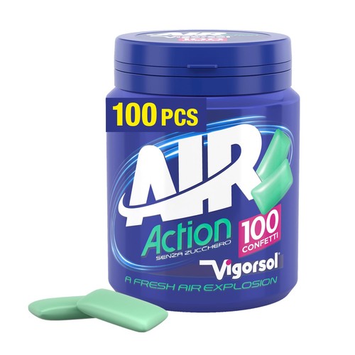 Air action chewing gum - air, gusto