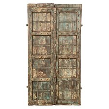 BISCOTTINI Porta Antica Medievale Portone Vecchia Ferro Legno 2 Ante Esterno 