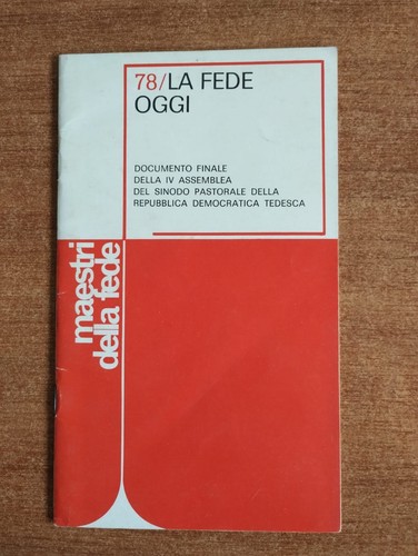 Fede oggi maestri - fede,