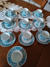 set tazzine caffè con piattini - set vintage - come nuovo