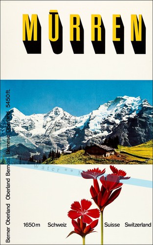 Svizzera murren 1960 poster - 1960,
