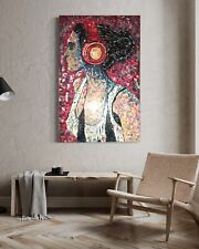 quadro Moderno Music Dipinto A Mano Su Tela Con Spatola  120x 80cm