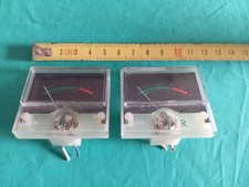 Coppia x2 VU METER Vintage VTG Ricambio Originale Audio HIFI - USATI FUNZIONANTI