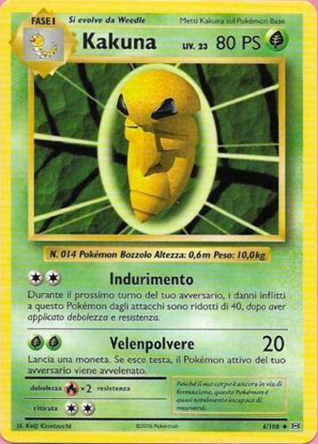 Pokemon carta kakuna 108 non - pokemon,