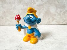 Puffo 20074 KING Re Scettro Corona Smurf Peyo Bully Made In Portugal