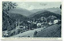 1936 Giaveno Borgata Ponte Pietra Alta Valle del Sangone carretto FP BN VG ANIM