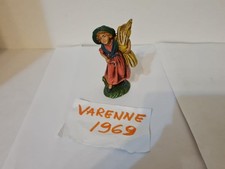 PRESEPE STATUINE DONNA CON FASCIO DI GRANO IN PASTA ITALY CM 9,5X4