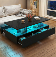 Tavolino da Caffè LED Lucido