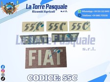 ADESIVI DECALCOMANIA TRATTORE FIAT 55C