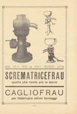 Scrematrice Frau.  Advertising 1947