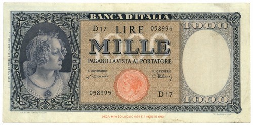 1000 lire italia ornata - 1000,