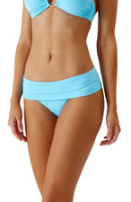 NEW! $124 MELISSA ODABASH BRUSSELS HIPSTER BIKINI BOTTOMS TURQUOISE SZ U.S 6