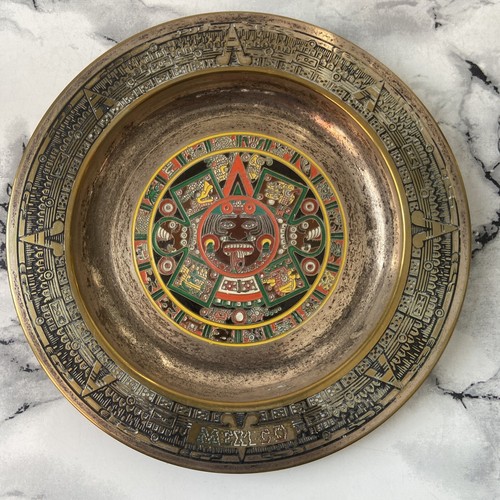 Piattino calendario azteco - piattino,