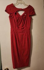 Hell Bunny Vestito Pinup Rosso