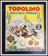 ⭐ Albi d'Oro Disney n. 6 (2* cop) TOPOLINO Valle Infernale 1937 - DISNEYANA.IT ⭐