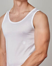 Canottiera uomo Gicipi a spalla larga in filoscozia con logo ricamato art 261 SL