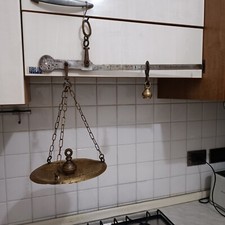 Antica BILANCIA  Stadera N. 9 Con piatto in rame