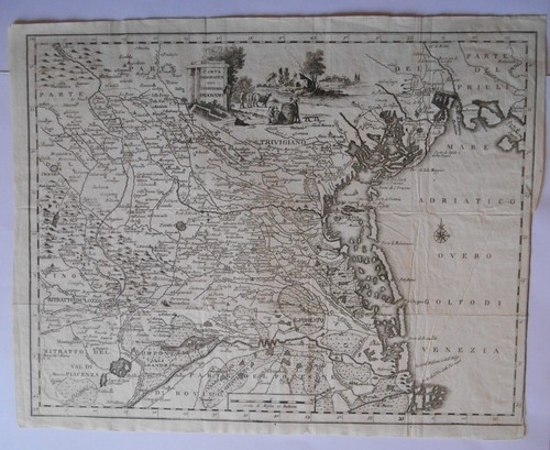 Padova carta geografica - carta, del