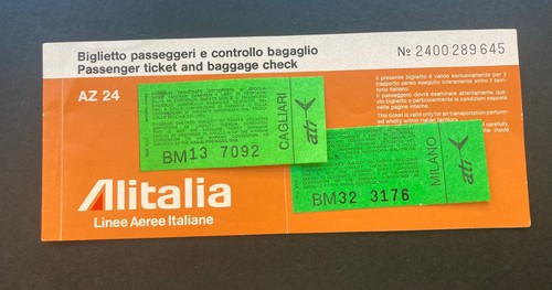 Alitalia biglietto aereo volo - biglietto,