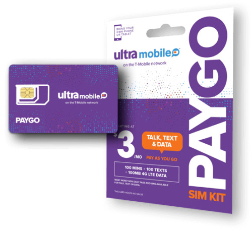 Paygo ultra mobile preattivato - paygo,